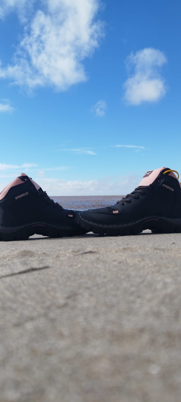 Borcegos/Botas Caterpillar Negro con Rosa - Imagen 3